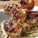 Grilled Shrimp Skewers Garlic