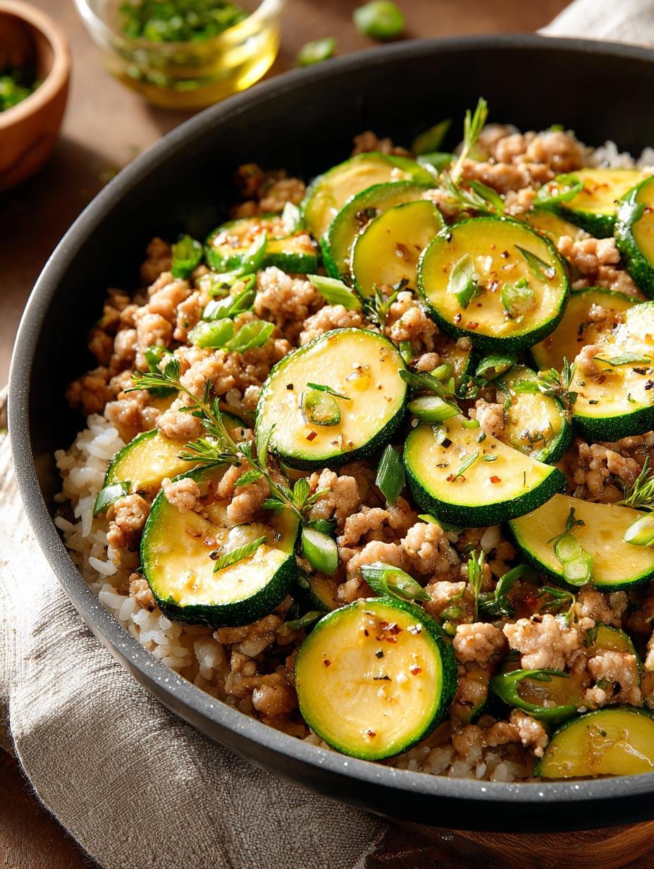 Ground Turkey Skillet with Zucchini & Rice: 30-Minute Delight 1 Ground Turkey Skillet with