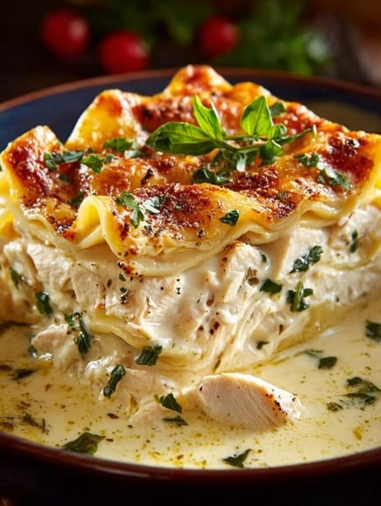 Heavenly White Chicken Lasagna