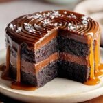 Indulgent Salted Caramel Chocolate Fudge Cake Recipe 4 Indulgent Salted Caramel Chocolate