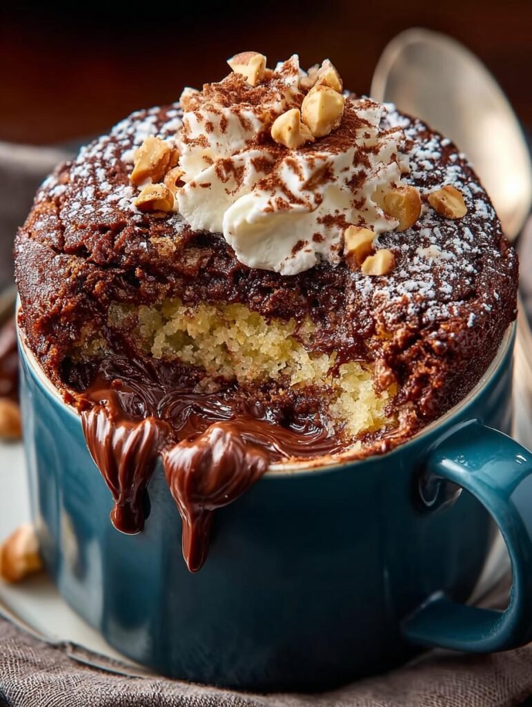 Oatmeal Nutella Mug Cake
