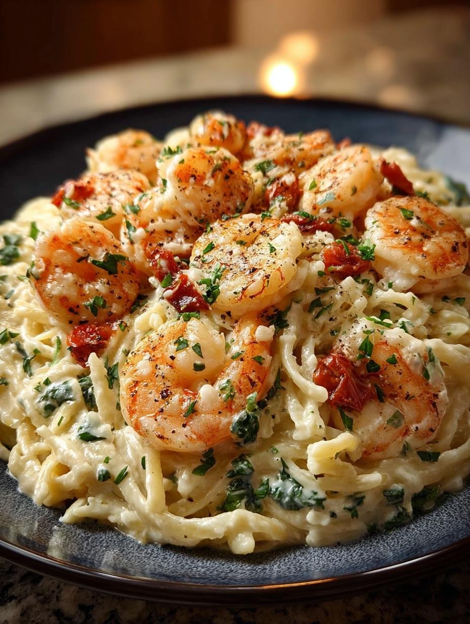 One Pot Shrimp Alfredo: A Creamy Delight in 30 Minutes - One Pot Shrimp Alfredo - additional detail