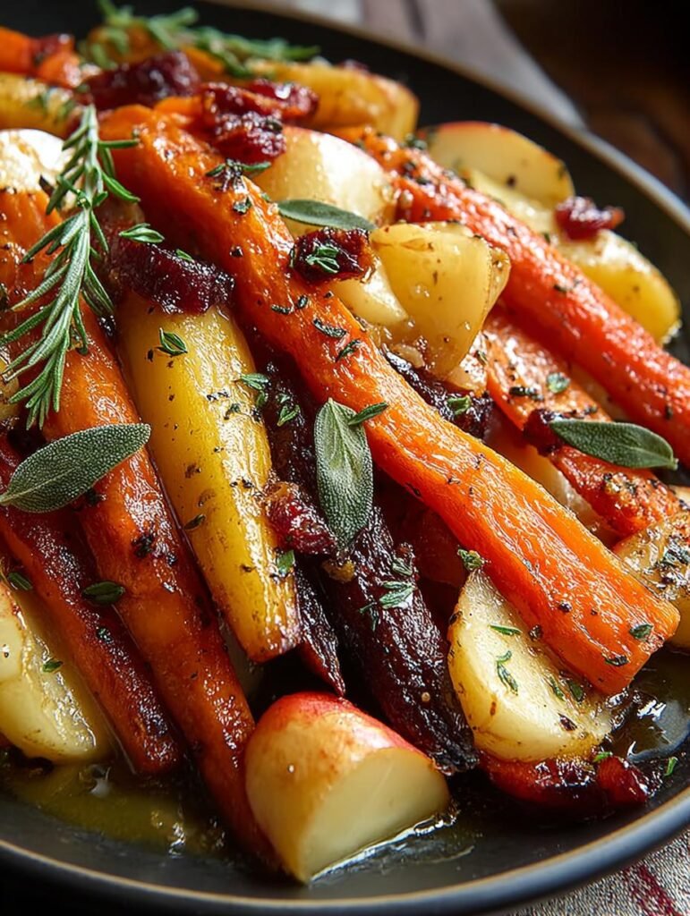 Roasted Carrots Apples