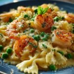 Shrimp Pea Creamy Farfalle