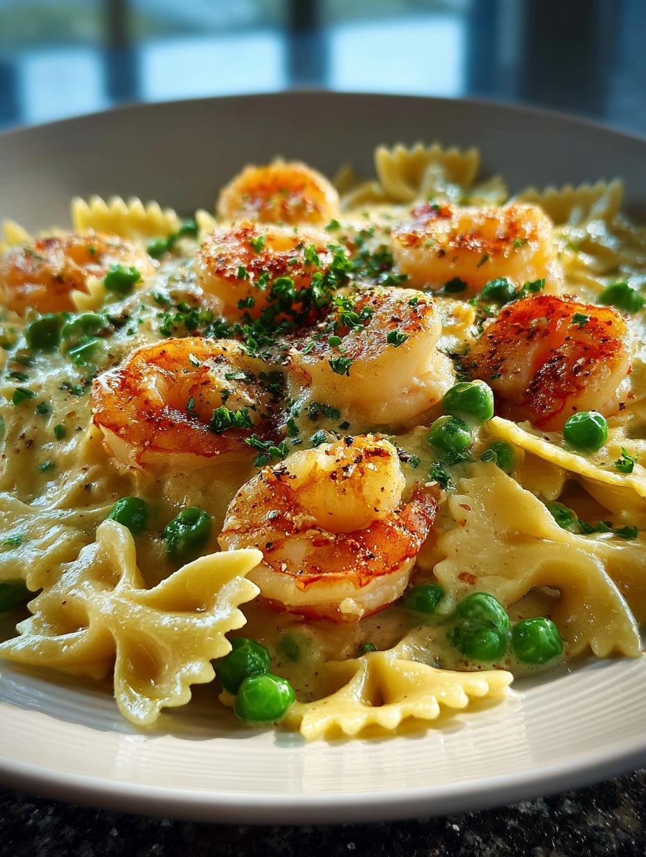 25-Minute Shrimp Pea Creamy Farfalle: A Flavorful Delight - Shrimp Pea Creamy Farfalle - additional detail