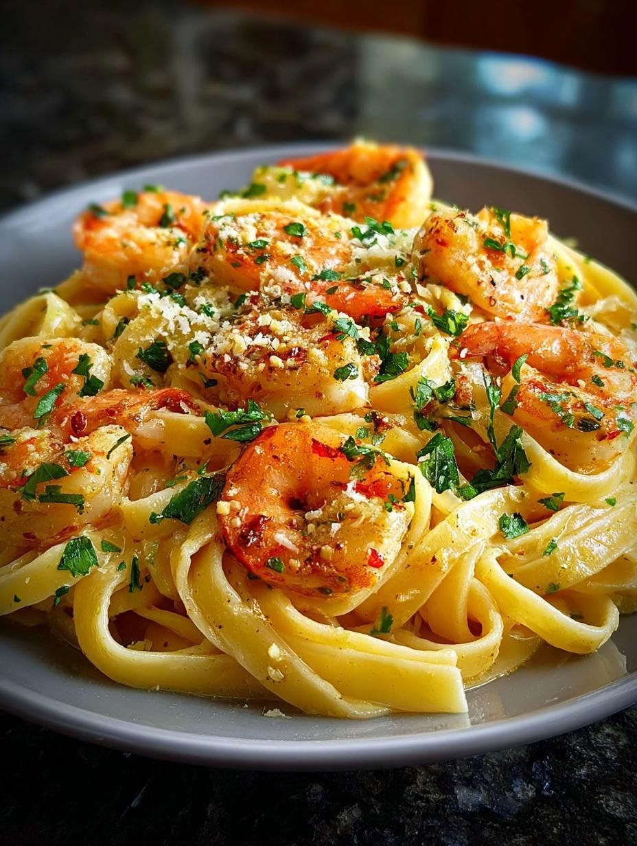 Shrimp Zesty Lemon Fettuccine