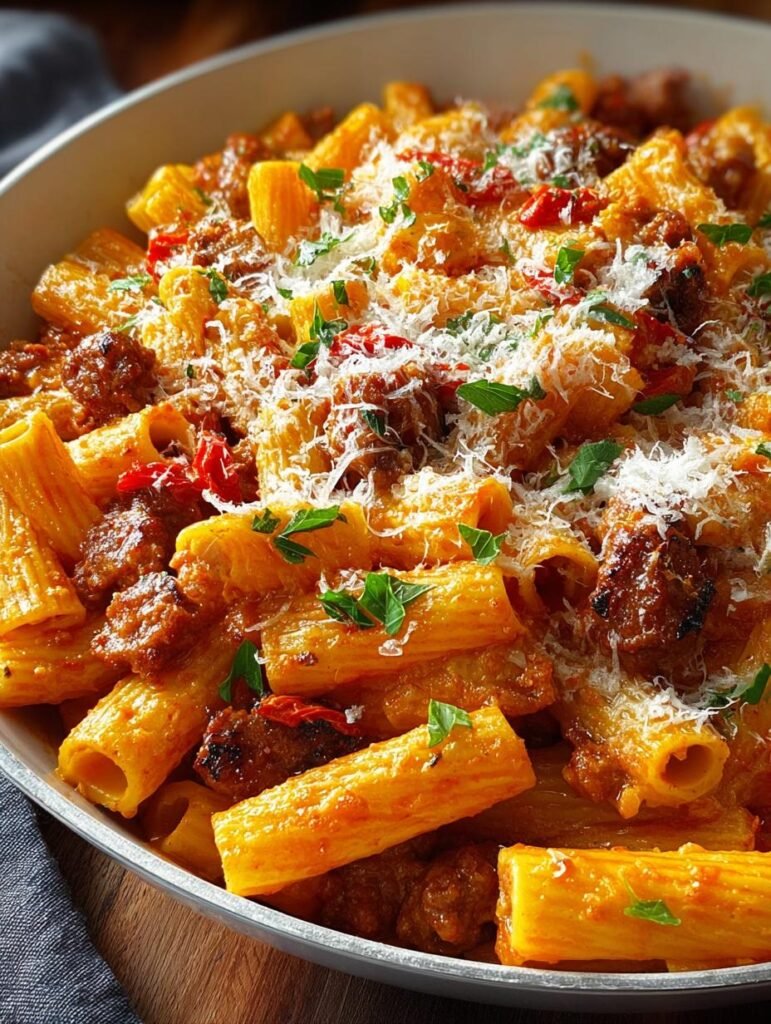 Spicy Sausage Rigatoni