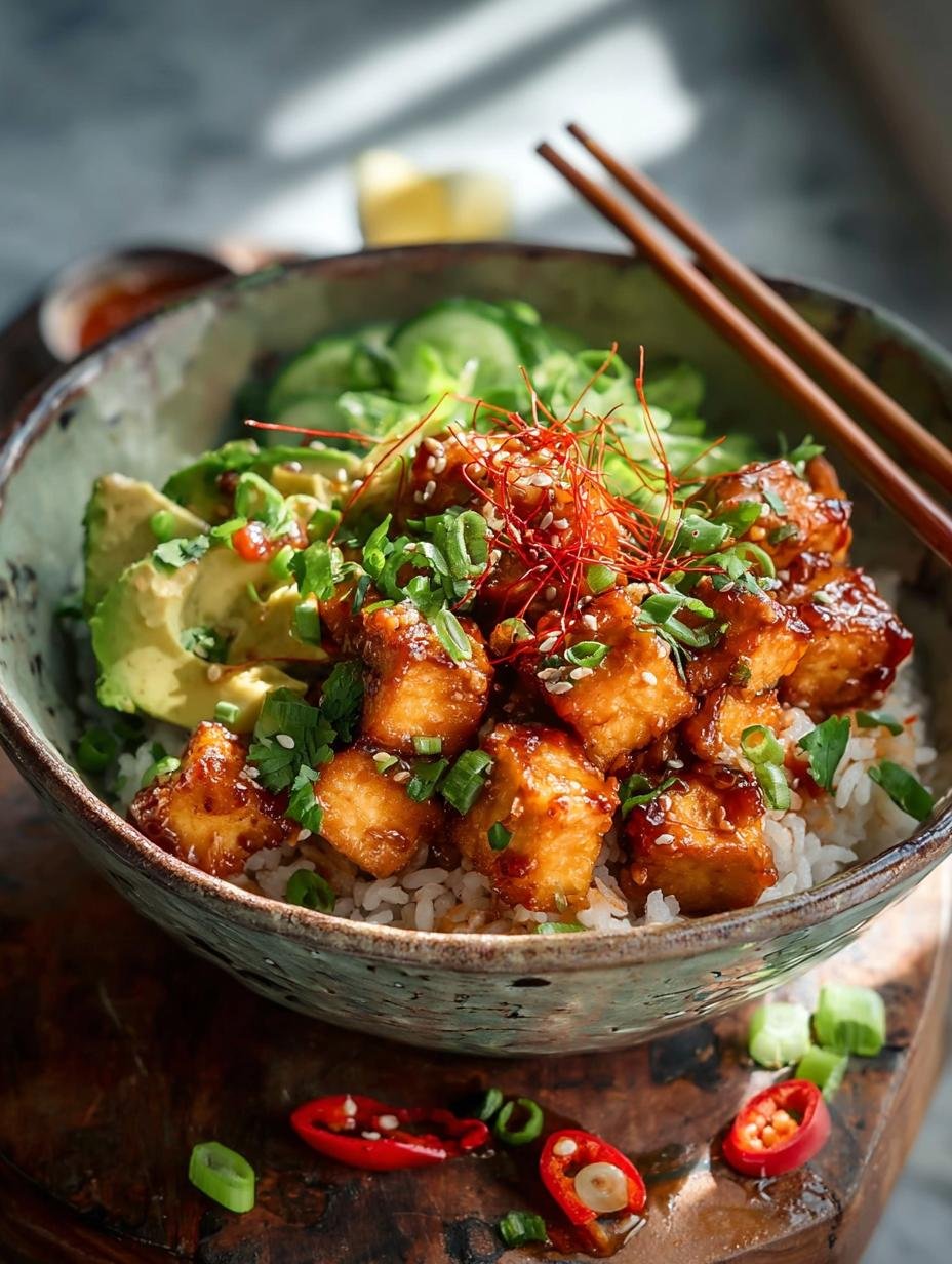 Sticky Glazed Tofu Bowl: 7 Steps to a Delicious Vegan Meal - Sticky Glazed Tofu Bowl - additional detail