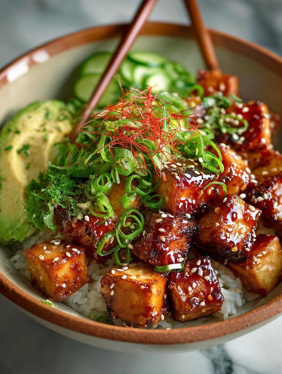 Sticky Glazed Tofu Bowl: 7 Steps to a Delicious Vegan Meal - Sticky Glazed Tofu Bowl - additional detail