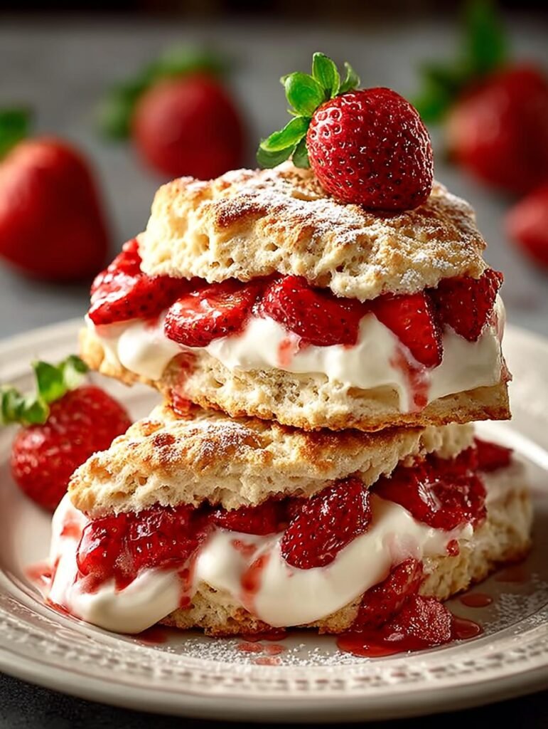 Strawberry Cream Scones