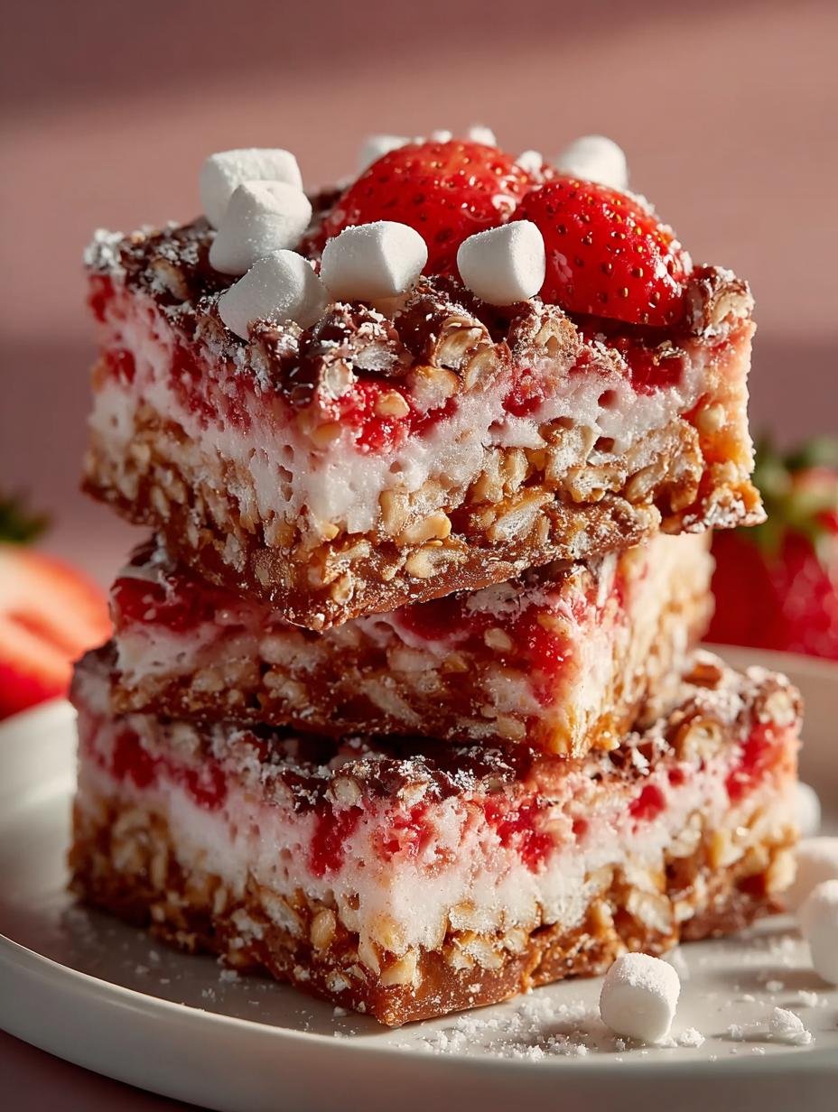 Strawberry Pretzel Marshmallow Treats: 5 Irresistible Layers - Strawberry Pretzel Marshmallow Treats - main visual representation