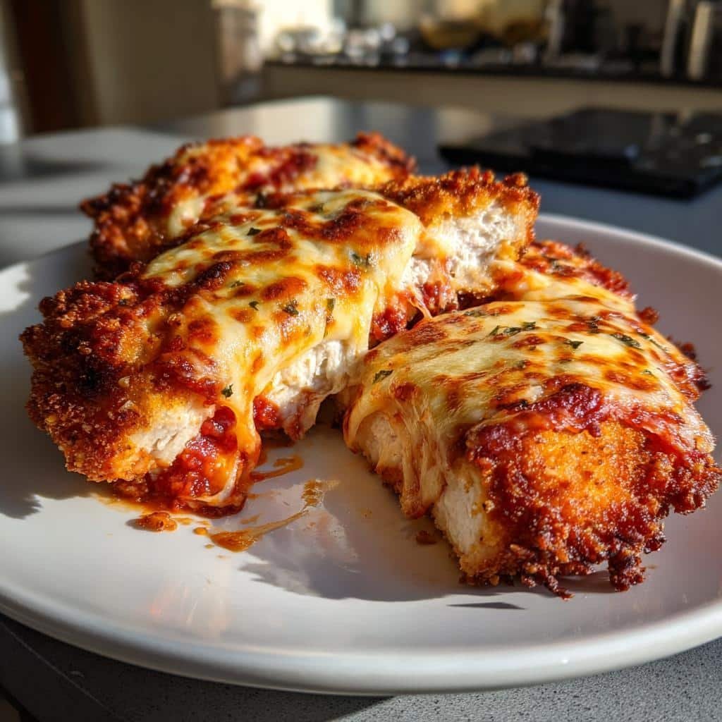 Amazingly Crispy Air Fryer Chicken Parmesan in 30 Minutes