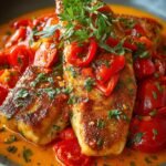 Tilapia Roasted Pepper Sauce