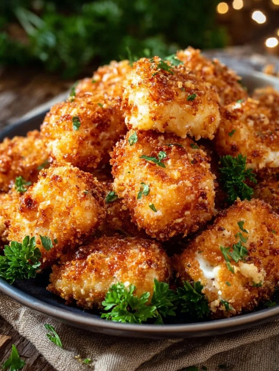 Air Fryer Ranch-Crusted Chicken Bites 1 Delicious air fryer ranch-crusted chicken bites served hot and crispy