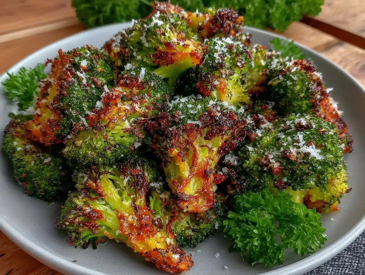 Irresistible Air Fryer Broccoli Recipe with Parmesan - Easy & Crispy