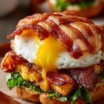 Bacon Weave Breakfast Sandwich