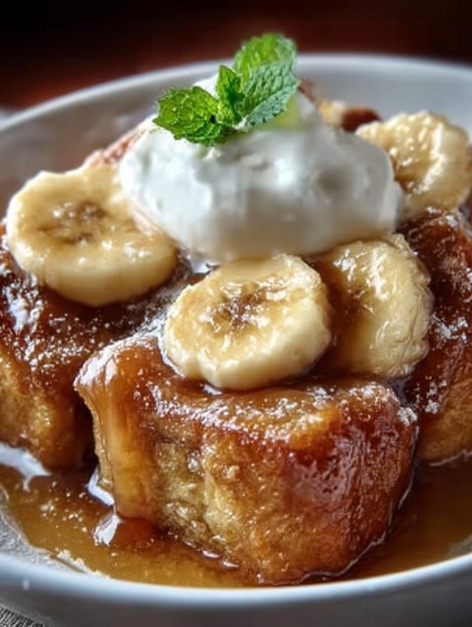 Incredible Bananas Foster Bread Pudding Recipe - Bananas Foster Bread Pudding - main visual representation