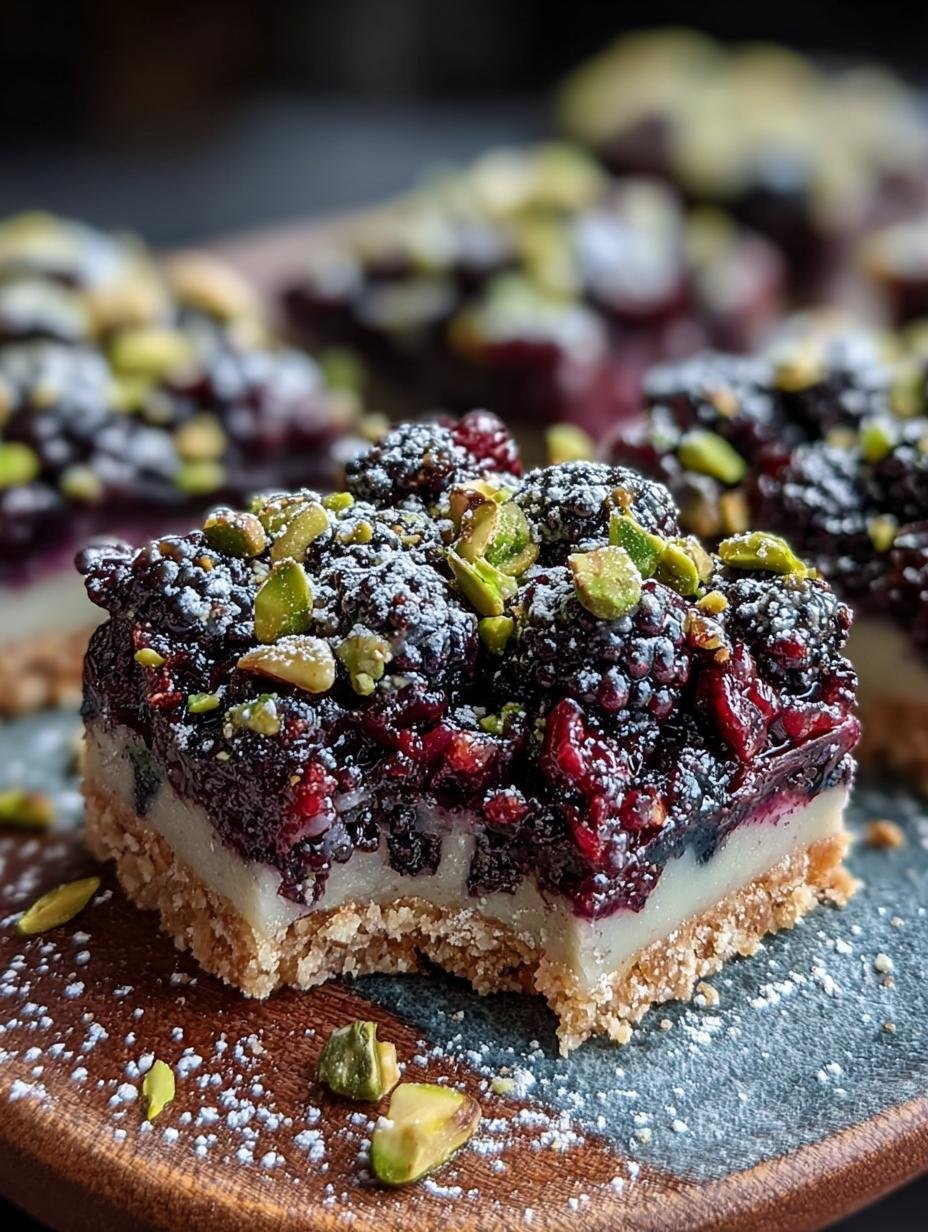 Blackberry Pistachio Dream Bars: 5 Irresistible Recipes - Blackberry Pistachio Dream Bars - main visual representation