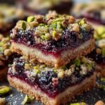 Blackberry Pistachio Dream Bars