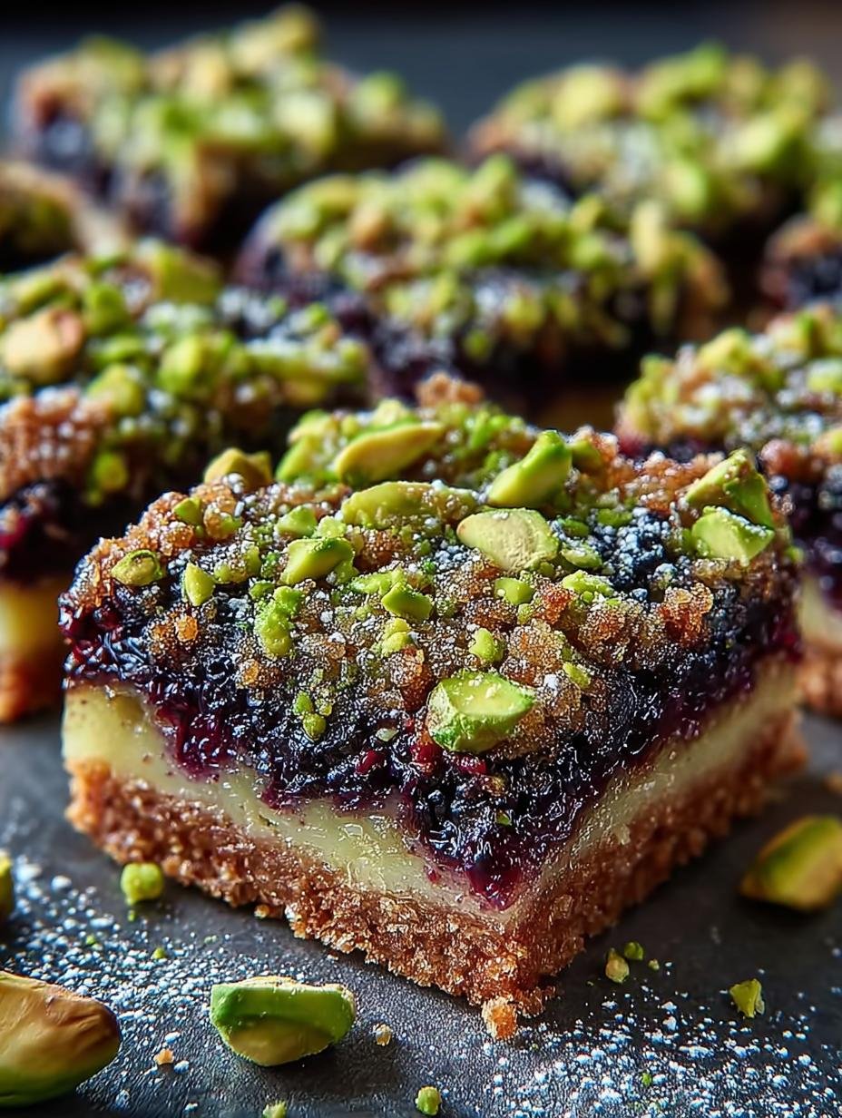 Blackberry Pistachio Dream Bars: 5 Irresistible Recipes - Blackberry Pistachio Dream Bars - additional detail