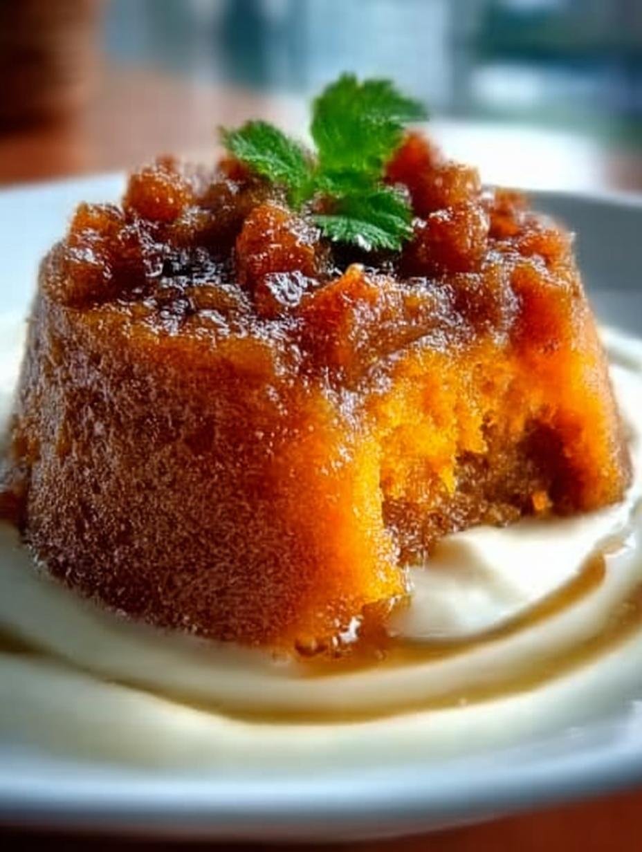 Carrot Pudding with Brown Sugar Sauce: A Delightful Treat - Carrot Pudding with Brown - main visual representation