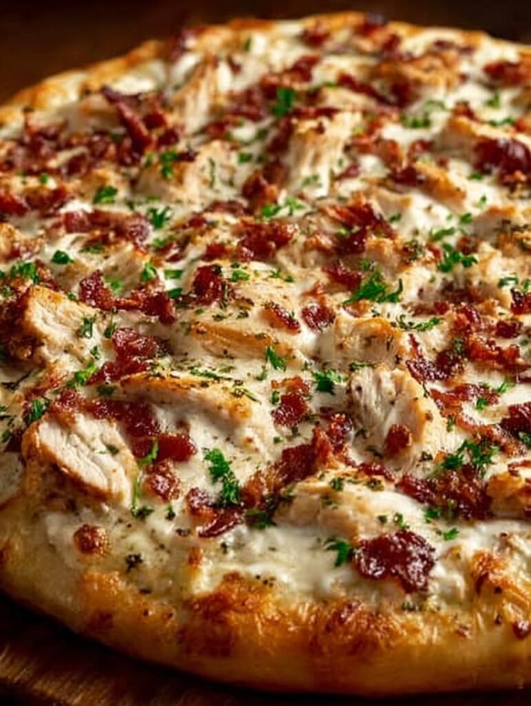 Chicken Bacon Ranch Pizza