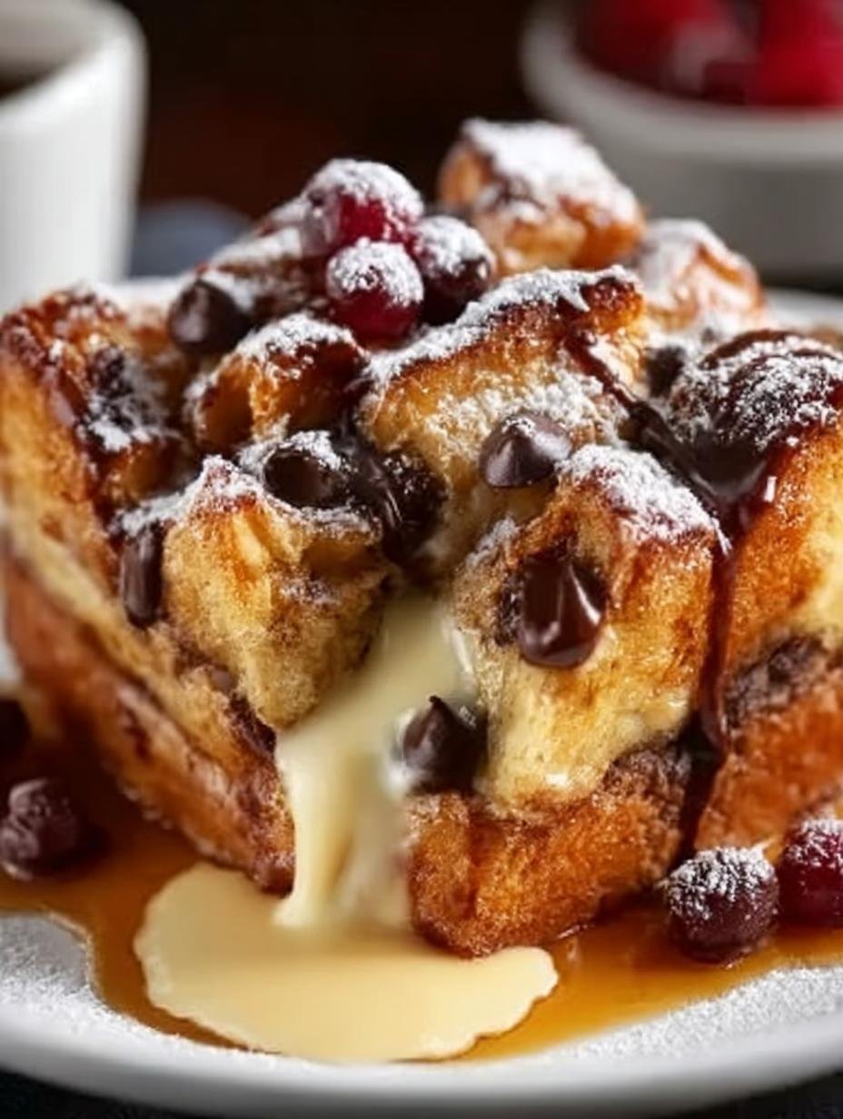 Chocolate Chip Bread Pudding