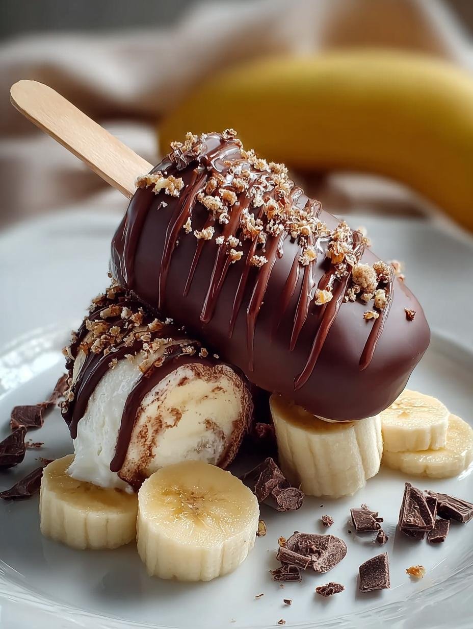 Chocolate Covered Banana Ice Cream Bars You'll Adore - Chocolate Covered Banana Ice - additional detail