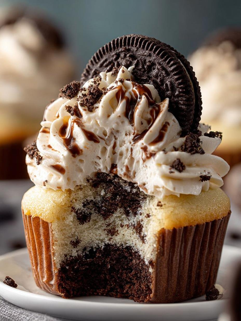 Delicious Cookies Cream Cupcakes Recipe You Must Try - Cookies Cream Cupcakes - additional detail