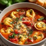 Cozy Tomato Tortellini Soup
