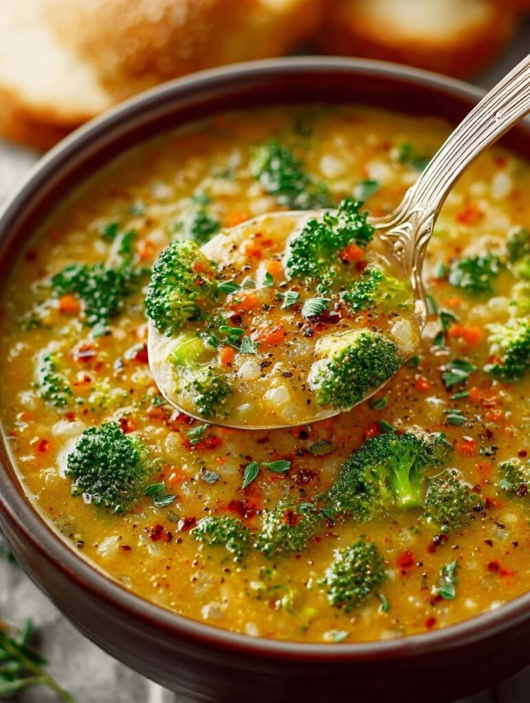 Creamy Broccoli Cheddar Soup