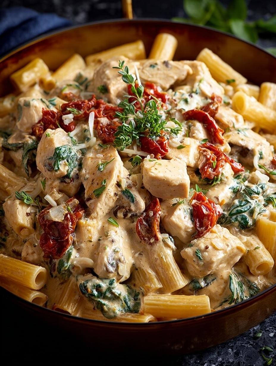 Delicious Creamy Tuscan Chicken Pasta Recipe to Savor - Creamy Tuscan Chicken Pasta - main visual representation