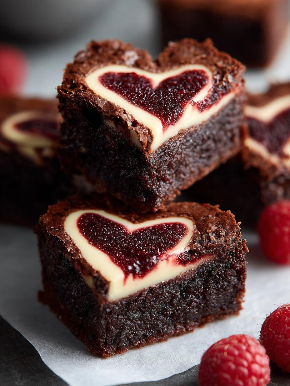 Fudgy Heart Shaped Brownies: 12 Decadent Treats to Love - Fudgy Heart Shaped Brownies - additional detail