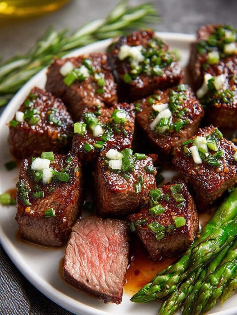 Garlic Honey Steak Bites