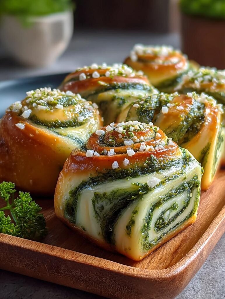 Green Spinach Marble Buns