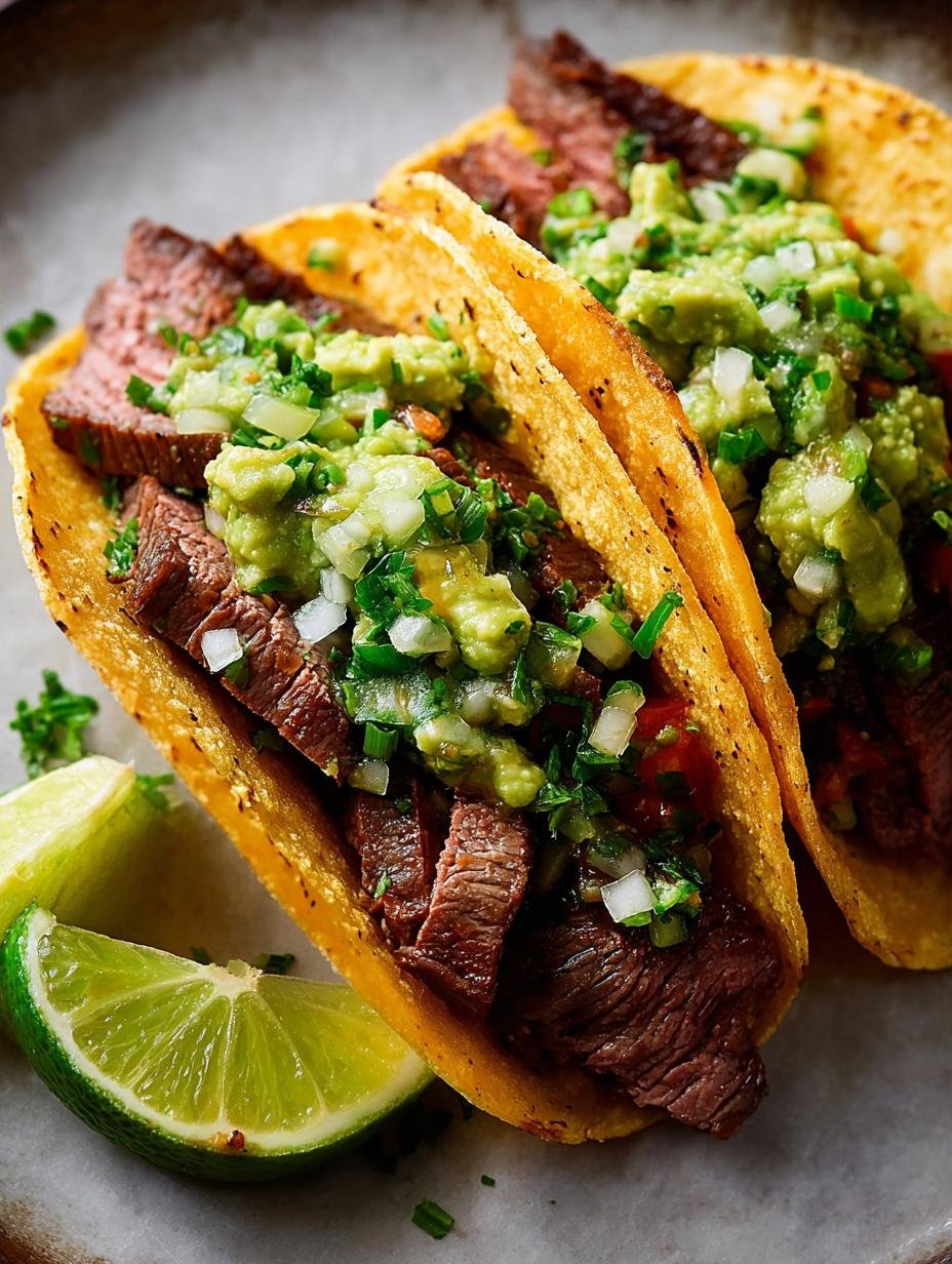Grilled Steak Tacos with Avocado Salsa for a Flavorful Feast - Grilled Steak Tacos with - main visual representation