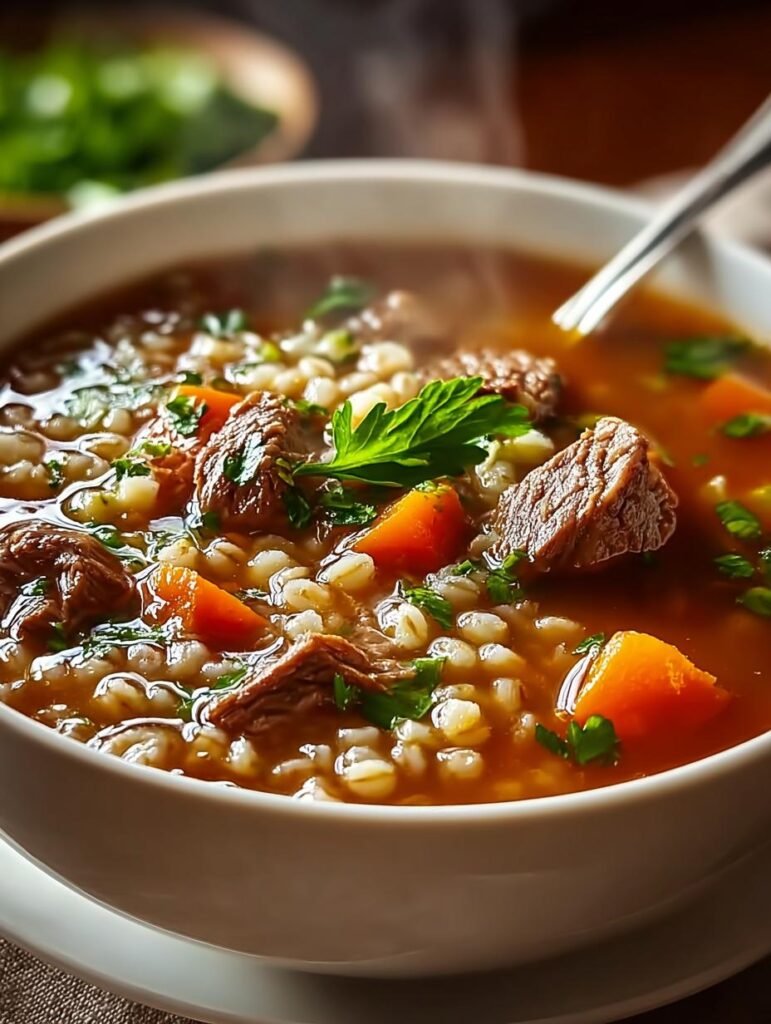 Healthy Beef Barley Soup