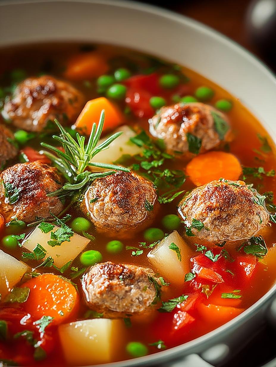 Hearty Vegetable Meatball Soup: 5 Comforting Benefits - Hearty Vegetable Meatball Soup - additional detail