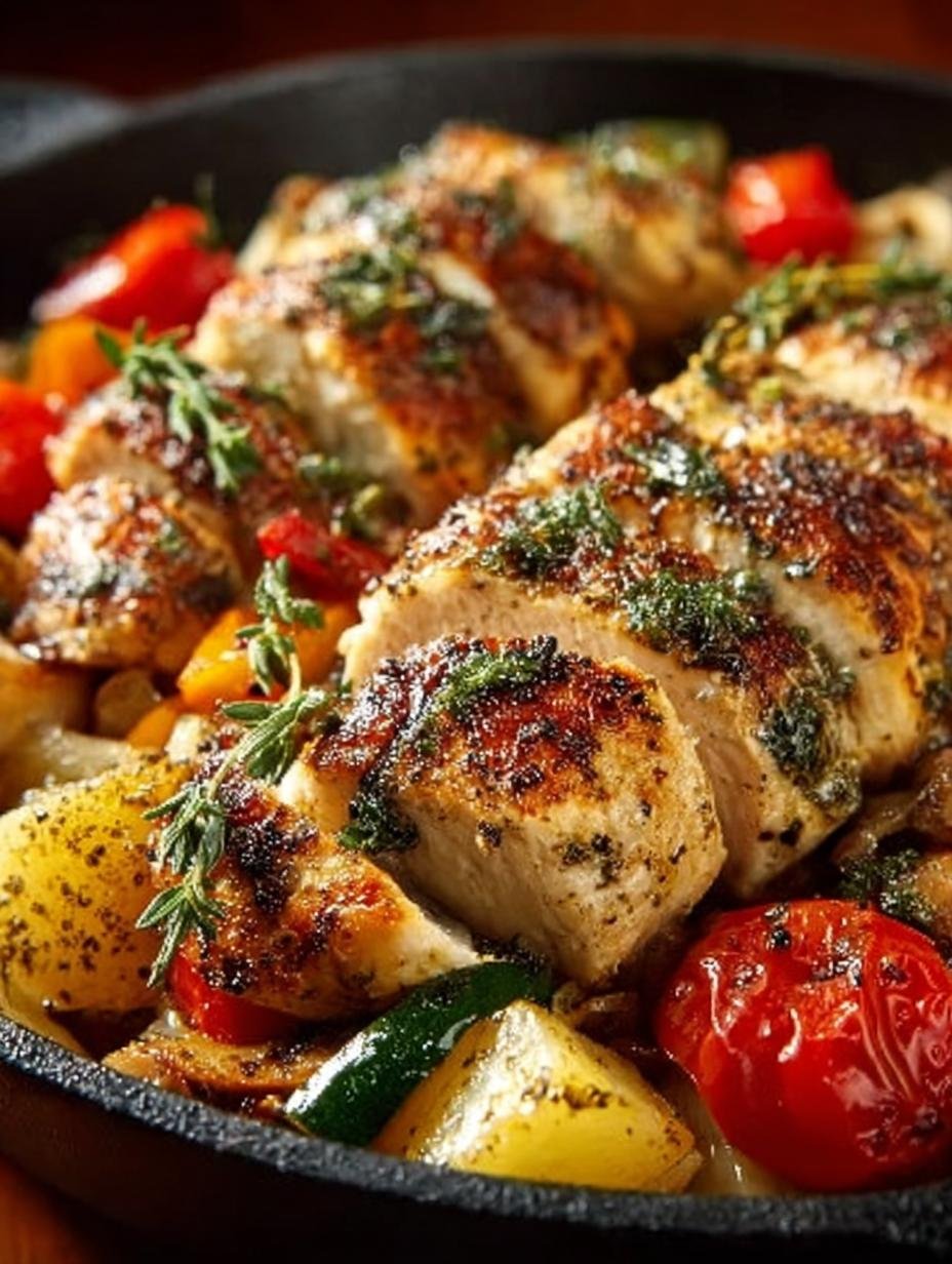 High Protein Chicken Skillet