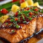 Honey Pineapple Glazed Salmon