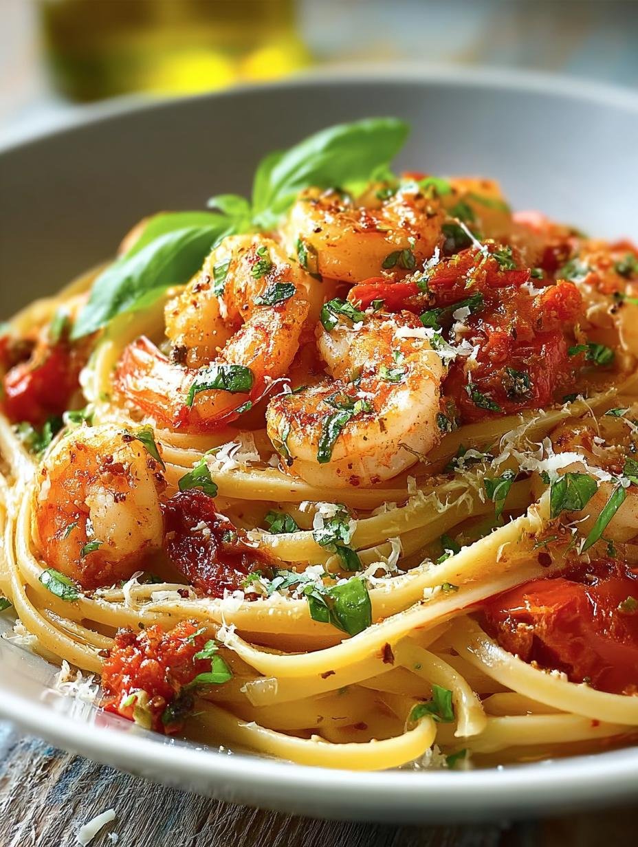 Italian Shrimp Linguine with Zesty Spicy Sauce 2 Italian Shrimp Linguine with Zesty Spicy Sauce - Italian Shrimp Linguine with - main visual representation