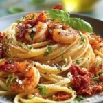 Italian Shrimp Linguine with Zesty Spicy Sauce 4 Italian Shrimp Linguine with