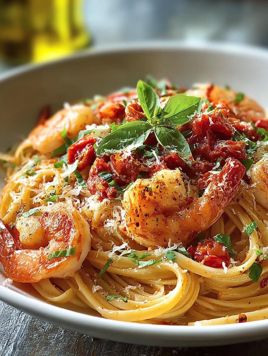 Italian Shrimp Linguine with Zesty Spicy Sauce 3 Italian Shrimp Linguine with Zesty Spicy Sauce - Italian Shrimp Linguine with - additional detail