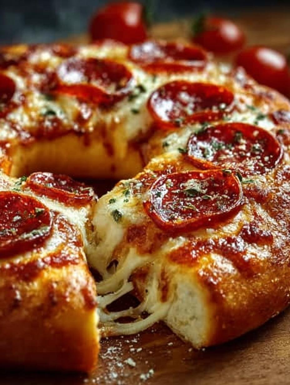 Jumbo Pepperoni Stuffed Pizza: A Flavorful Delight - Jumbo Pepperoni Stuffed Pizza - additional detail