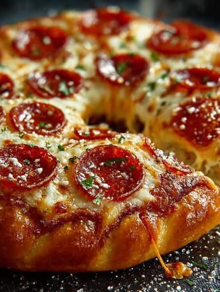 Jumbo Pepperoni Stuffed Pizza