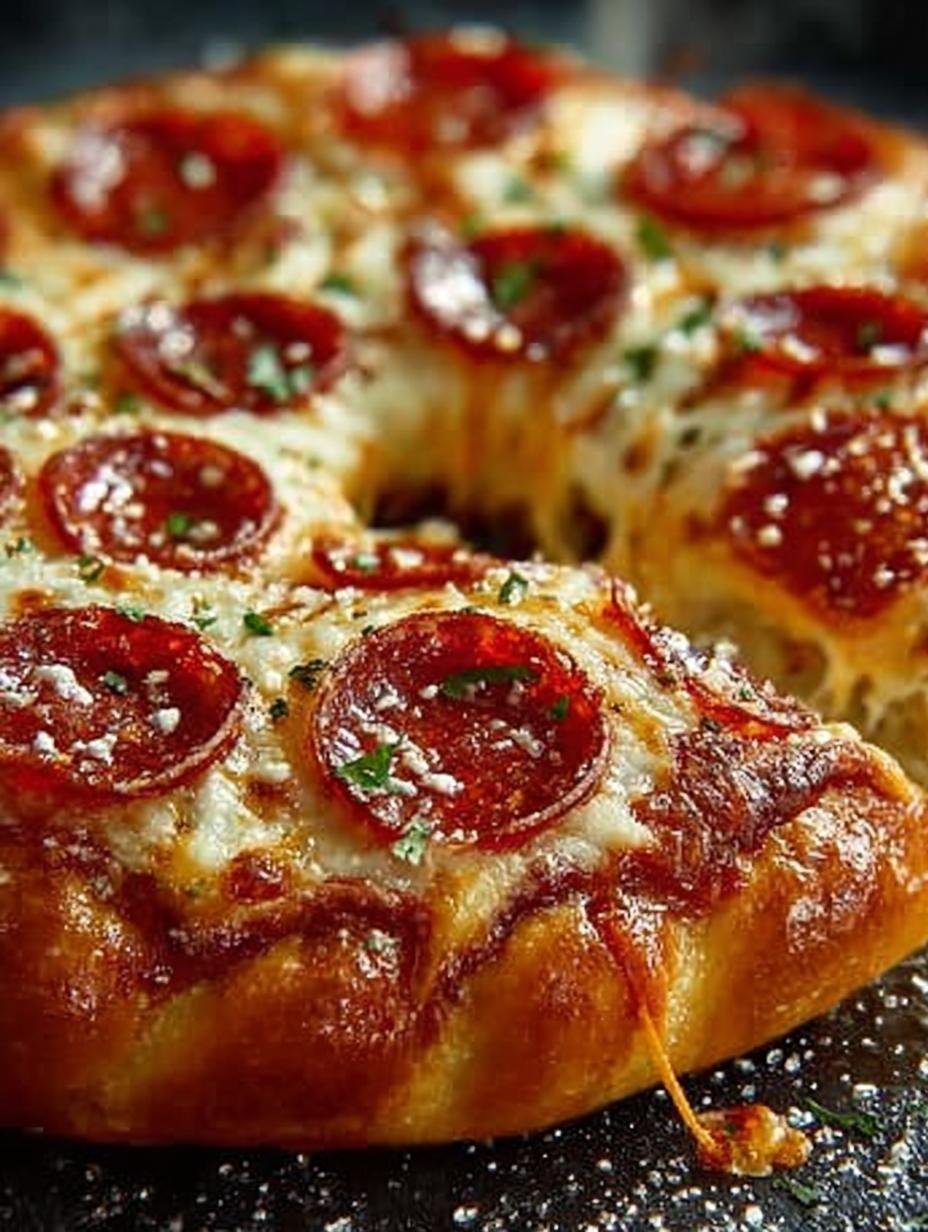 Jumbo Pepperoni Stuffed Pizza