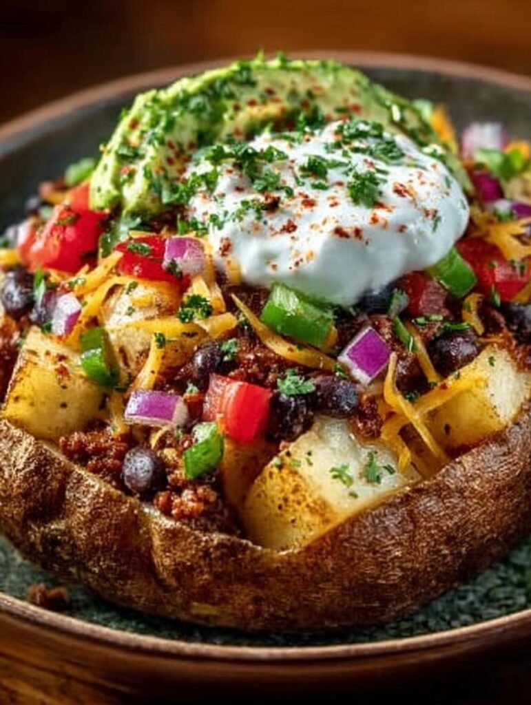 Loaded Potato Taco Bowl