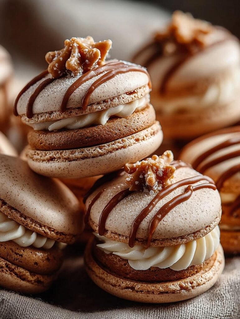 Macarons with Molasses Buttercream