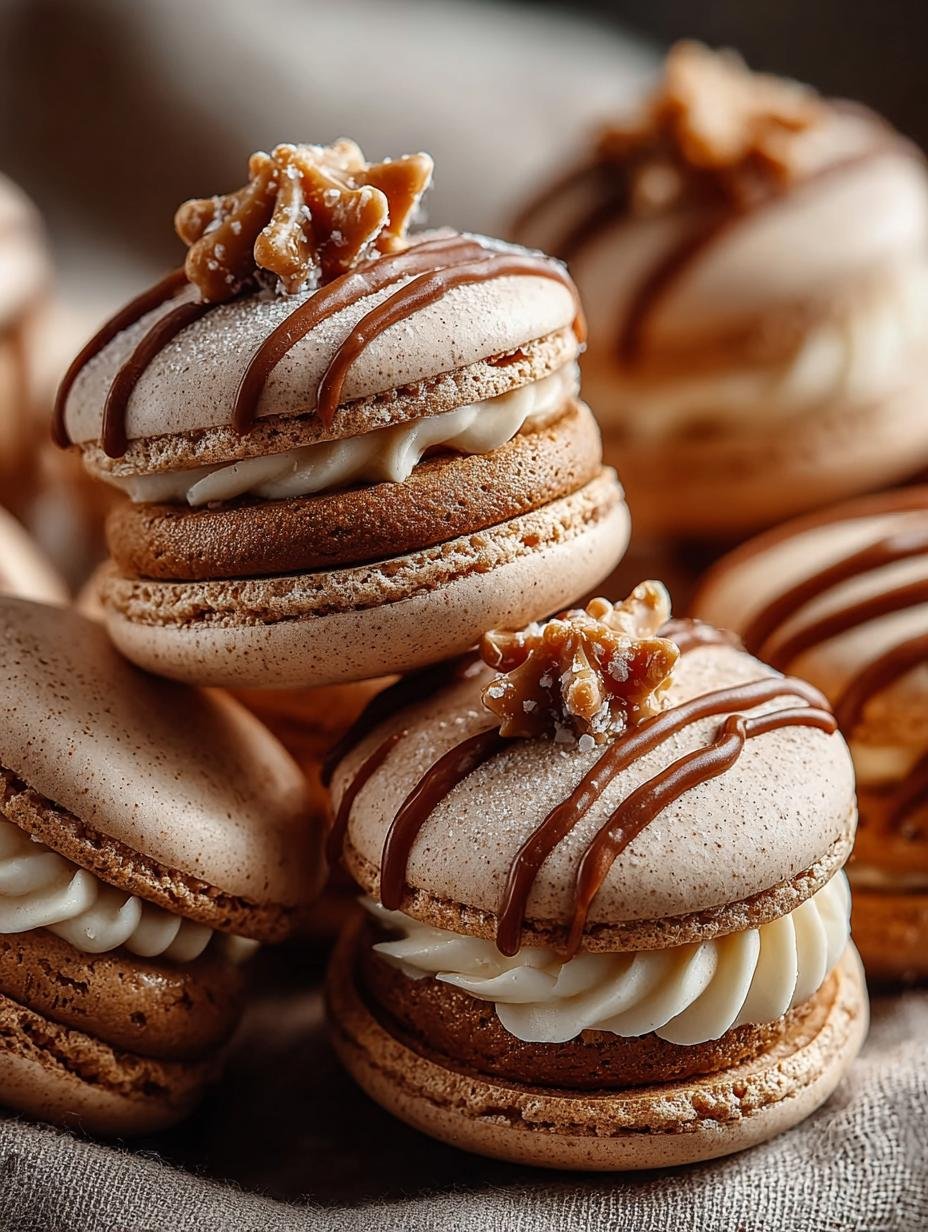 Macarons with Molasses Buttercream