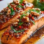 Maple Pecan Glazed Salmon